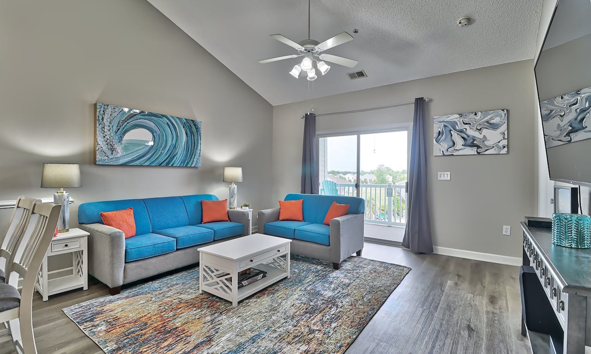 Carolina Forest Apartment | Relaxing 2BR Unit with Pool View