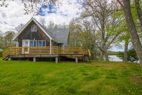 Waldoboro House | Remodeled Waterfront Home with Wraparound Deck, Water Views, & Beach Access