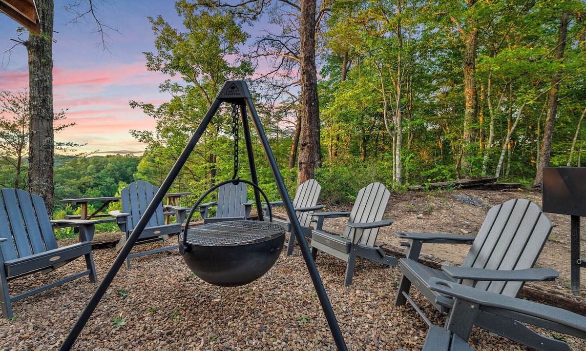 Sevierville Cabin | Reserve Modern Property with Views, Theater/Game Room, Trails, Firepit