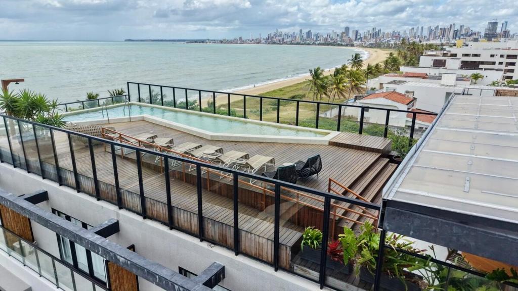 Jardim Oceania Apartment | Restinga 305- Flat vista mar no Bessa - ASKA