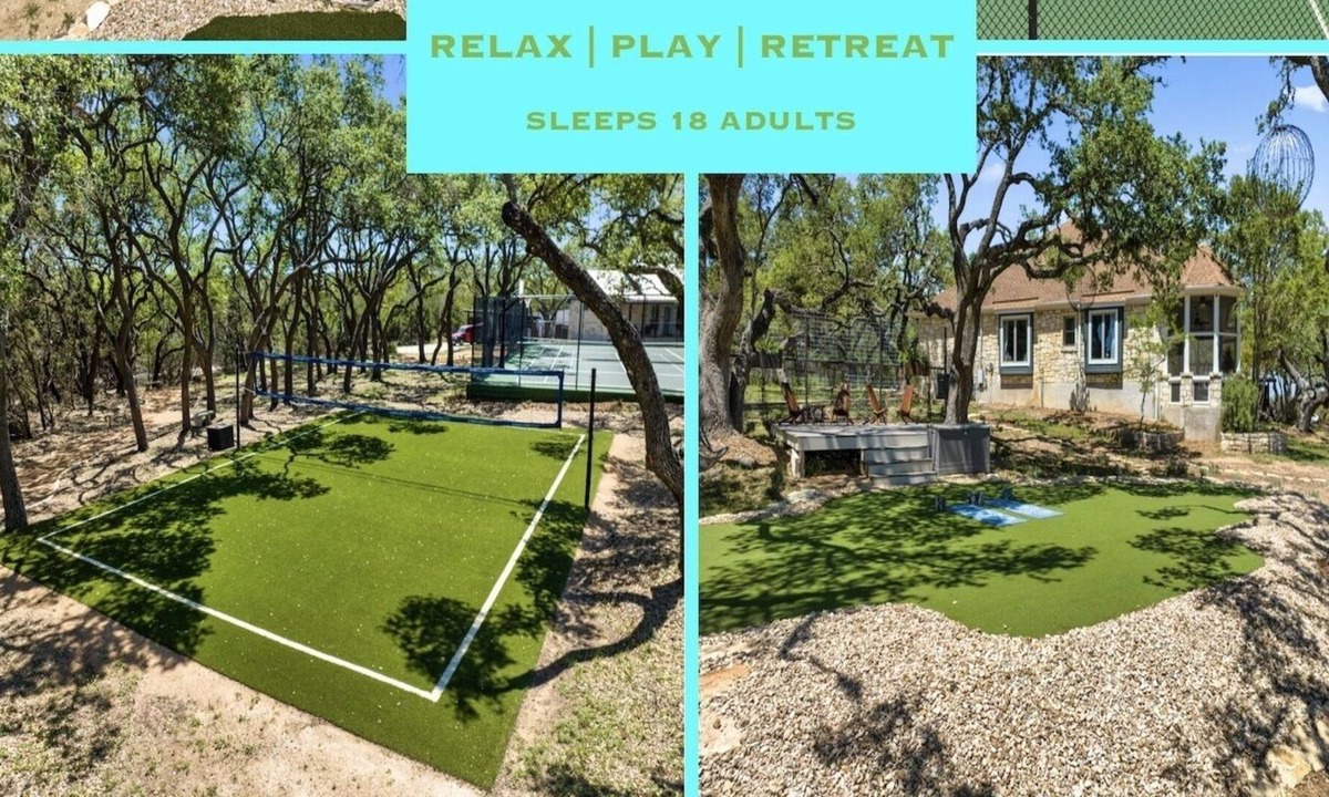 Dripping Springs Resort | Reunion Springs-dog friendly resort w pool/volleyB/pickleB/tennis/basketB/golf