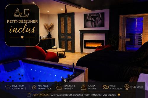 Argenton-sur-Creuse Apartment | Rien Que Pour Nous Spa privé sauna & vidéoprojecteur