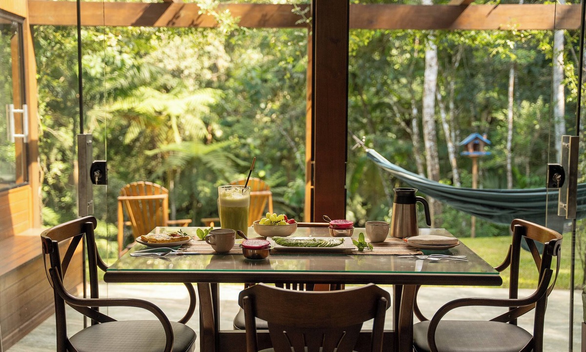 Aguas Mornas Cottage | River Valley Forest House Brazil