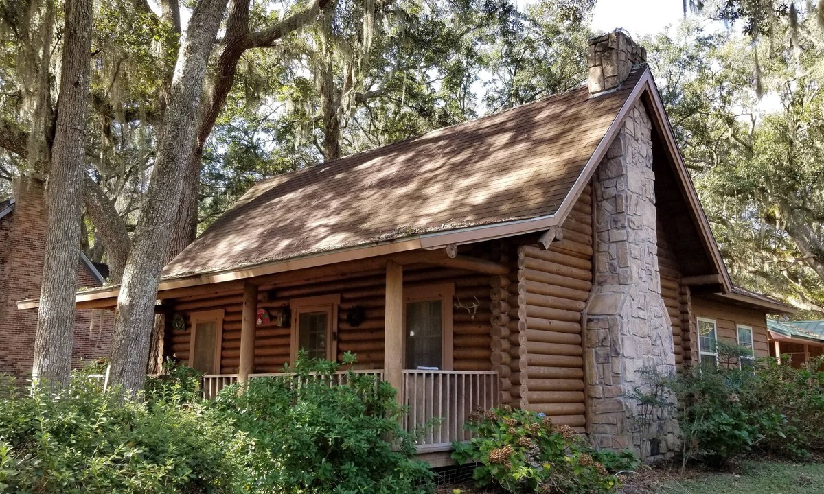 Nahunta Cabin | RIVERFRONT Log Cabin in South GEORGIA Woods near St. Simons, JAX Airport