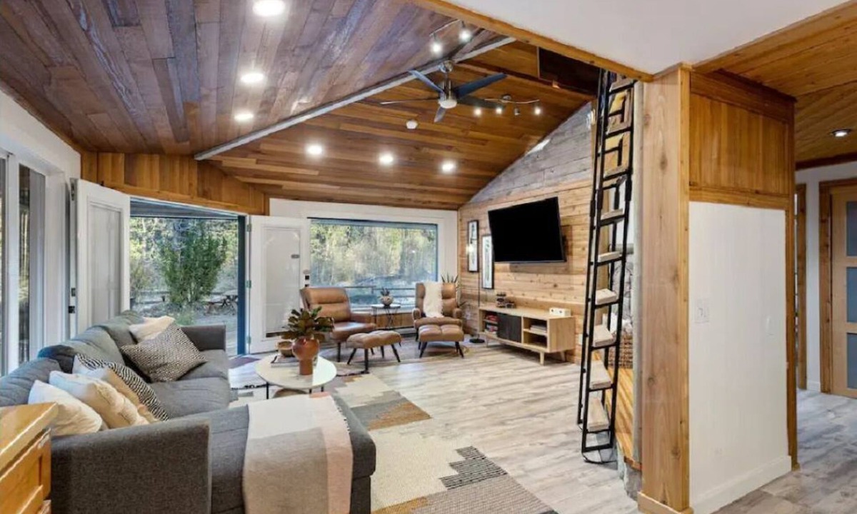 Index Cabin | Riverfront views + Hot tub in Luxe Cabin