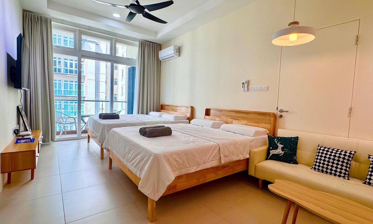 Kuching Apartment | Riverine Diamond Studio CK - Free 1 Parking, Netflix & Wifi