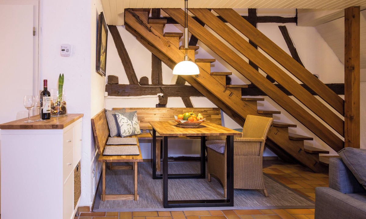 Dimbach House | Romantic holiday home with a large sun terrace and fireplace