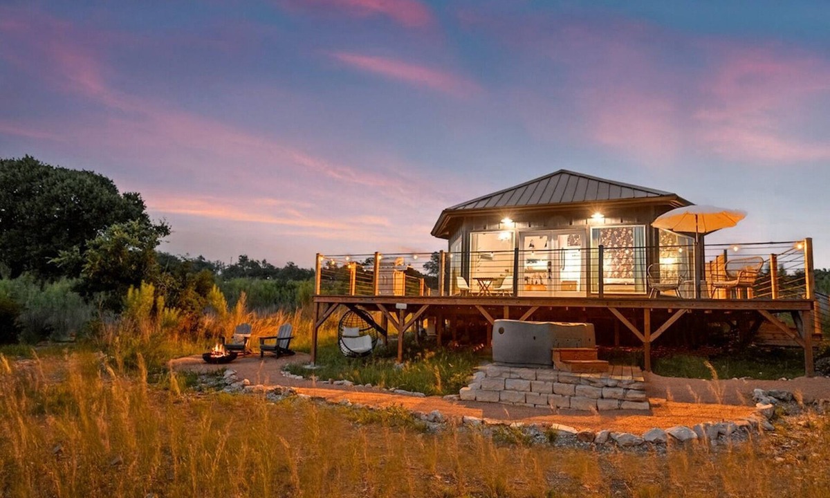Fredericksburg House | Romantic Stargazing Retreat in Nature w/Hot Tub, Sauna + Outdoor Shower