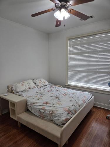 Grayson House | Room 3 with full size bed and 50" 4K TV in Grayson