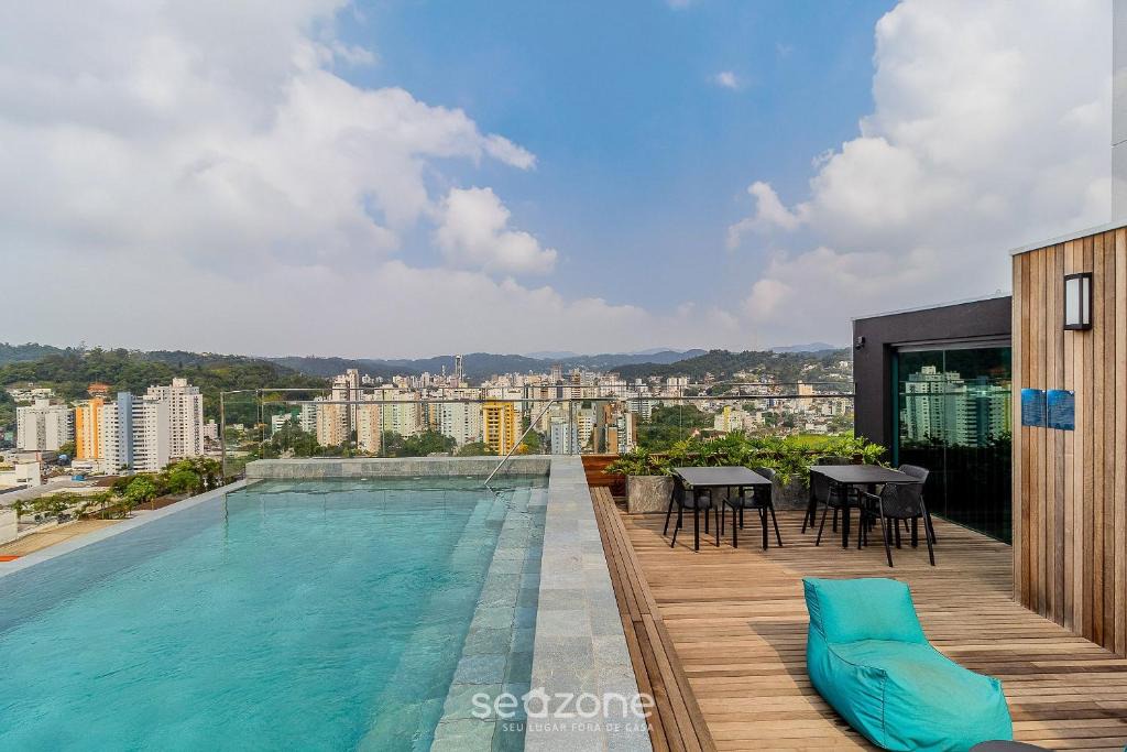 Itoupava Seca Apartment | RUP - Equipped Studios in Building with Pool