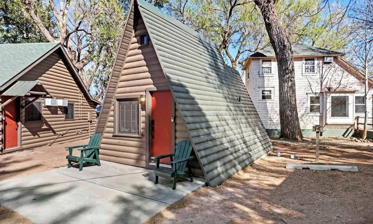 Colorado Springs Cabin | Rustic A-Frame Cabins with Modern Amenities near Garden of the Gods in Colorado Springs, Colorado