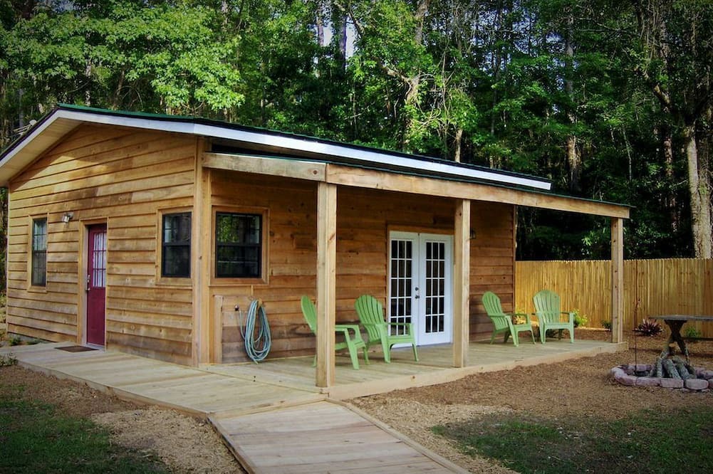 Townsend House | Rustic Creekside Cabin Rental with a Private Dock near the Georgia Coast