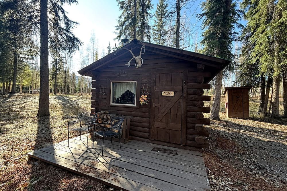 Mentasta Lake Cabin | Rustic Historic Cozy Creekside Cabin with Steam Sauna near Log Cabin Creek, Tol, Alaska