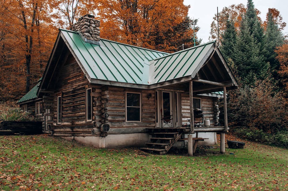 Sutton Cabin | Rustic Log Cabin Rental in the Forest near Kingdom Trails and East Burke, Vermont
