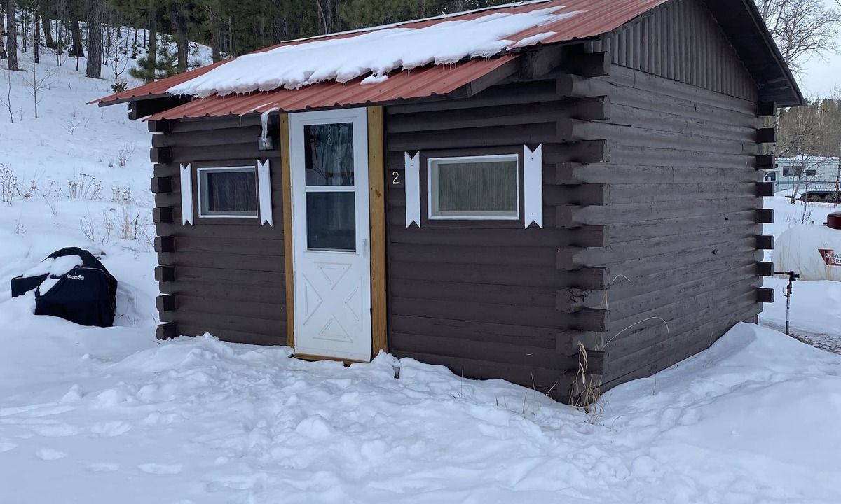 Weston County Cabin | Rustic Small Cabin in the Black Hills of Wy. Snowmobile right out the drive!