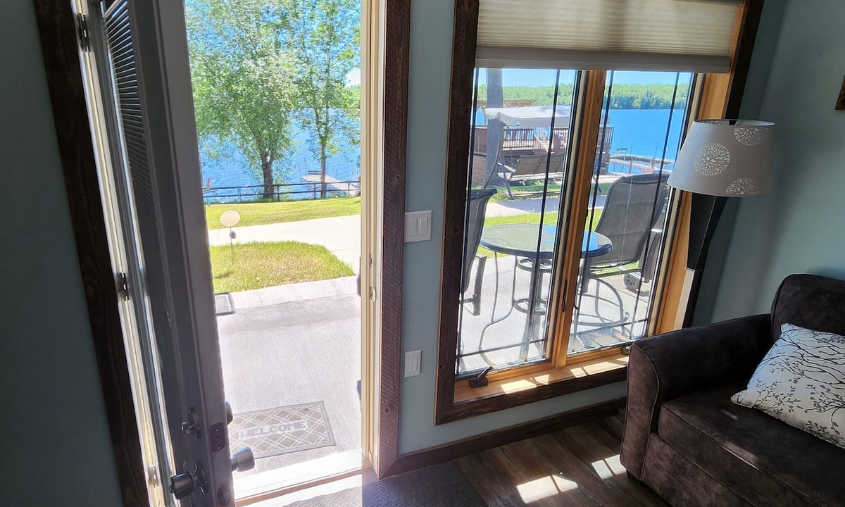 Solon Springs Apartment | Rustic Suite on the Lake: Cozy Comfort with Unmatched Sunrises.