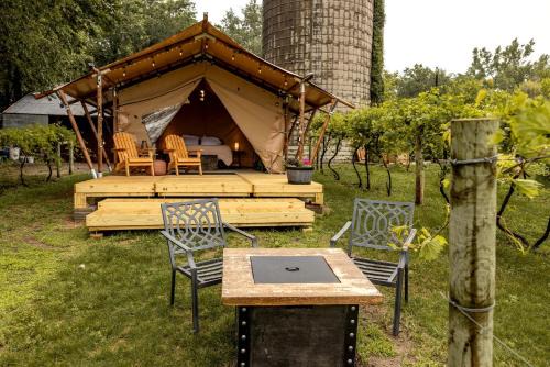 Currie Other | Rustic Vineyard Glamping Tent with Wine Tastings near Lakes and Trails in Currie, Minnesota