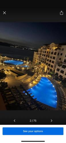 Sweimeh Apartment | Samarah Resort Apartment D32 at DeadSea, Sea & Pool view- Families & couples only