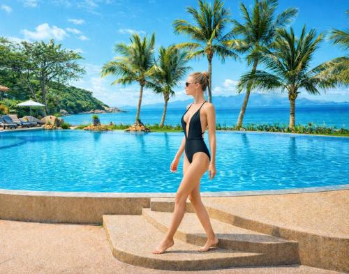 Moo 5 Villa | SAMUI BOHO VILLA 4BR with Big Pool Sea View Balcony Renovated 2026 Walking to Beach 110m