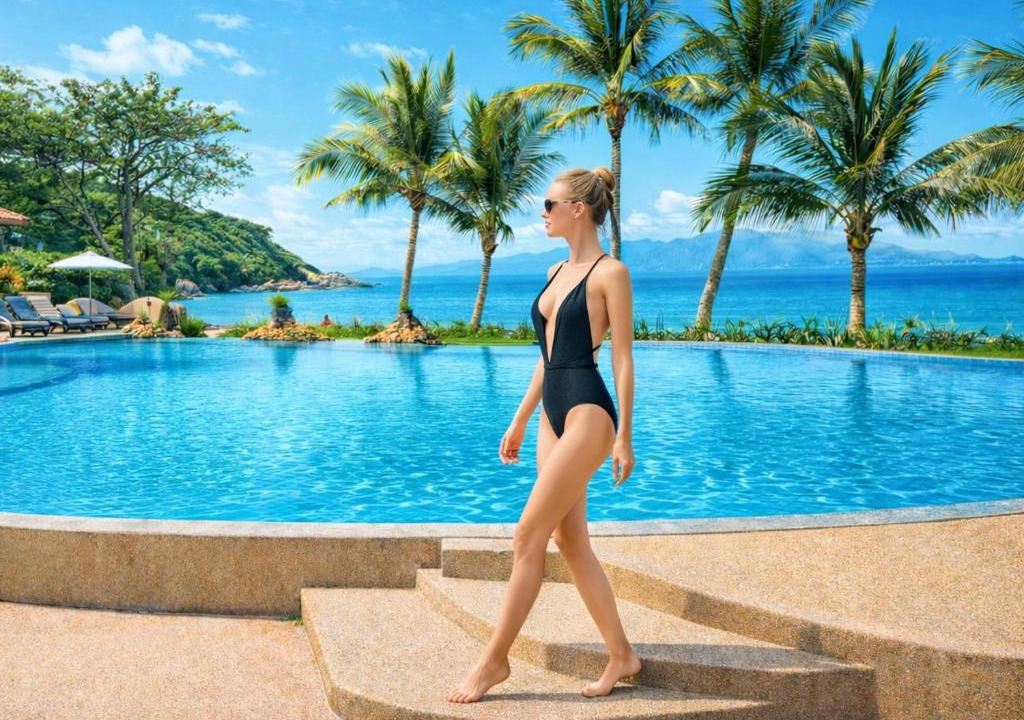 Moo 5 Villa | SAMUI BOHO VILLA 4BR with Big Pool Sea View Balcony Renovated 2026 Walking to Beach 110m