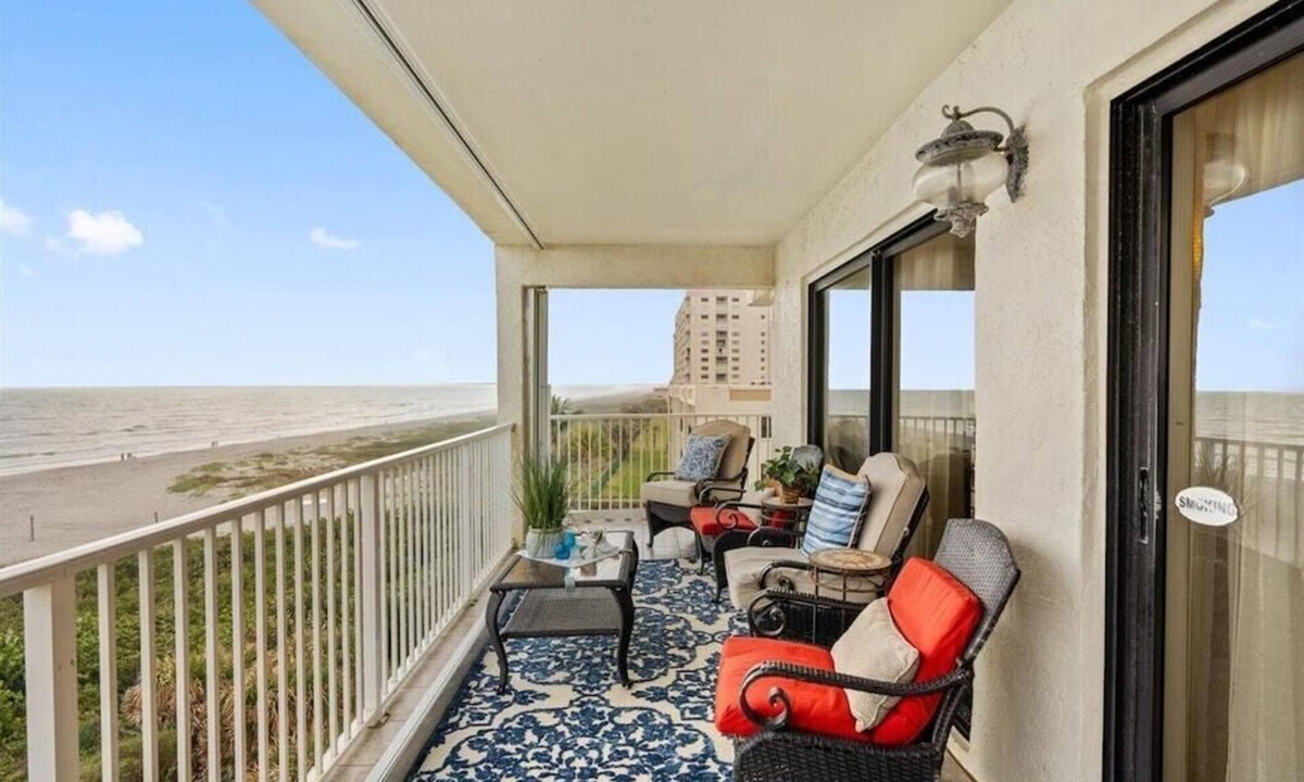 Cocoa Beach Condo | Sandcastle Luxurious 1800 sq ft 3 BED 2 BATH "DIRECT" 44' Ocean Front Balcony