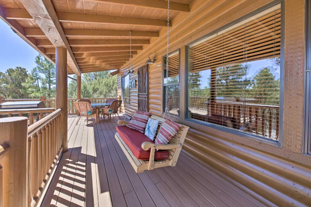Show Low House | Scenic Show Low Cabin with Huge Deck and Grill!