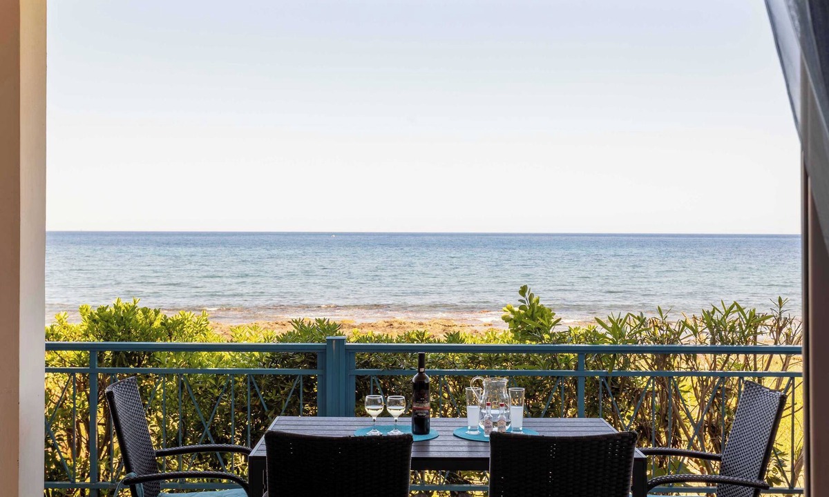 Agrilos Apartment | Seafront Agrilos Serenity - Waterfront Oasis