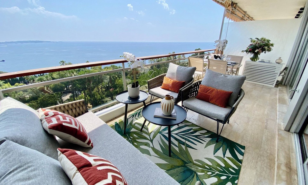 Golfe Juan Apartment | SEAFRONT PANORAMIC VIEW IN SUPER CANNES LUXURY DESIGN SWIMMING POOL TENNIS