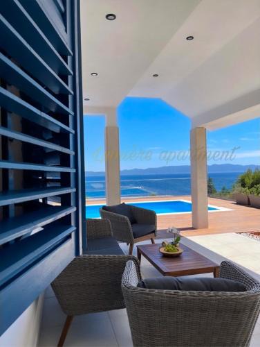 Gdinj Apartment | Seaview pool apartment-Lumière, Island Hvar-Gdinj