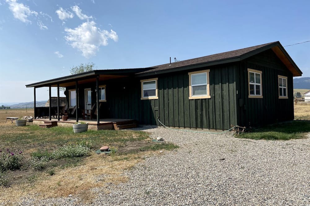 McAllister House | Secluded Modern Vacation Home with Madison Range Views near Ennis Lake, McAllister Montana