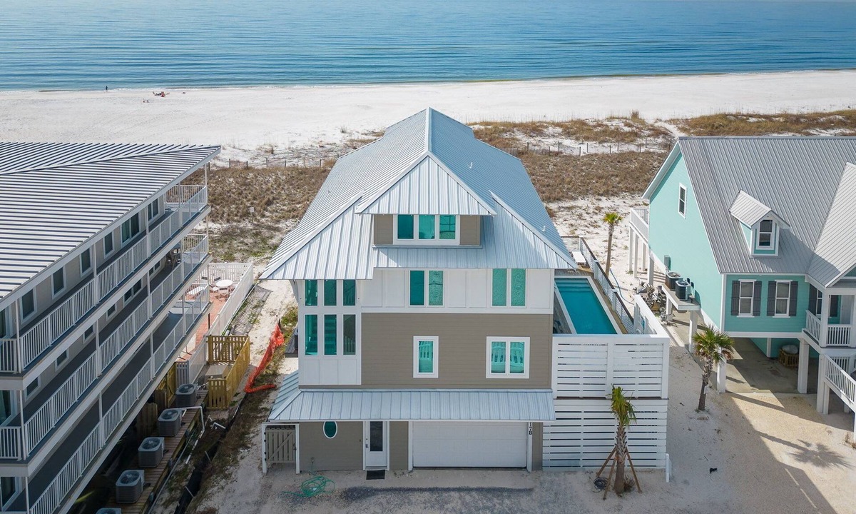 Mexico Beach House | Second Wind: Stunning MB 5 Bedroom Beachfront Home- Sleeps 20, Private Pool!