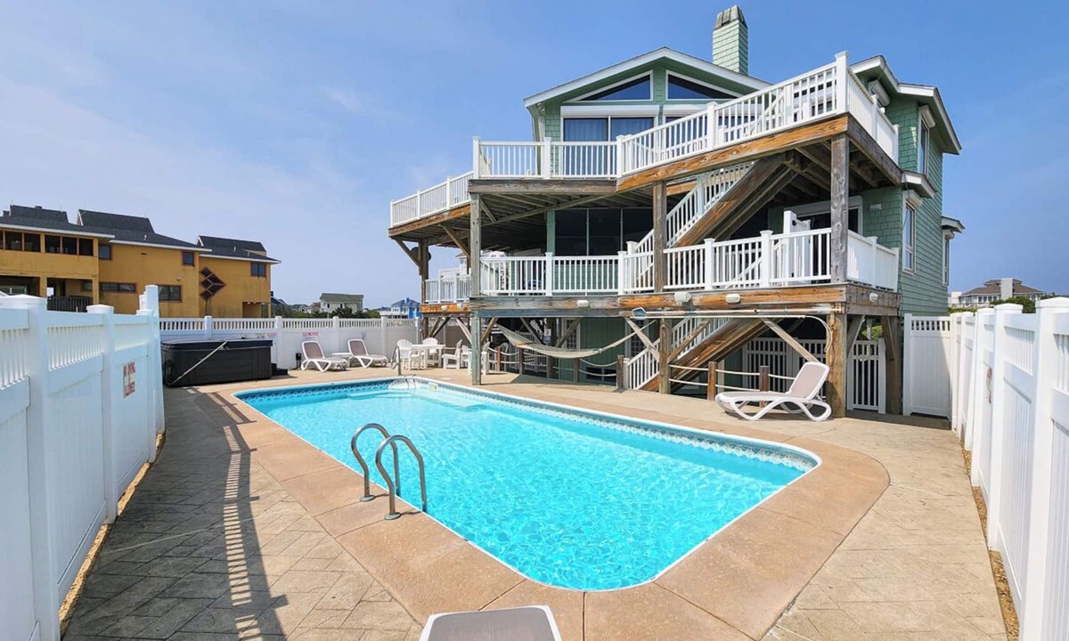 Duck House | Serendipity - Oceanfront, Duck, 5 BR, 4.5BA, Private Pool & Hot Tub