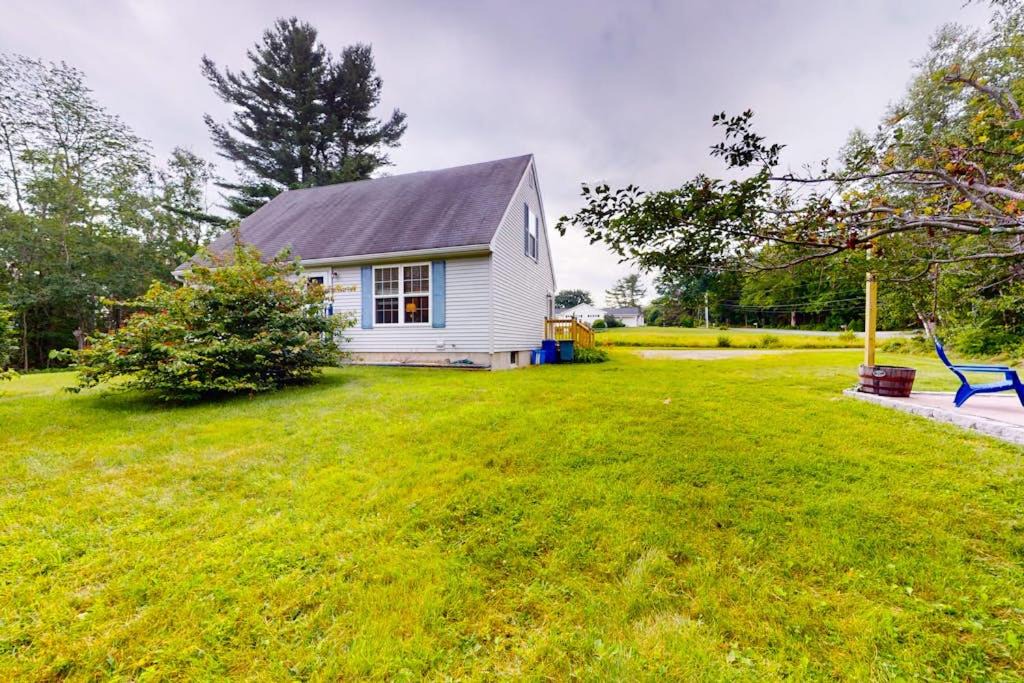 Lamoine House | Serene home with a deck, grill, firepit, board games, washer/dryer, & mtn views