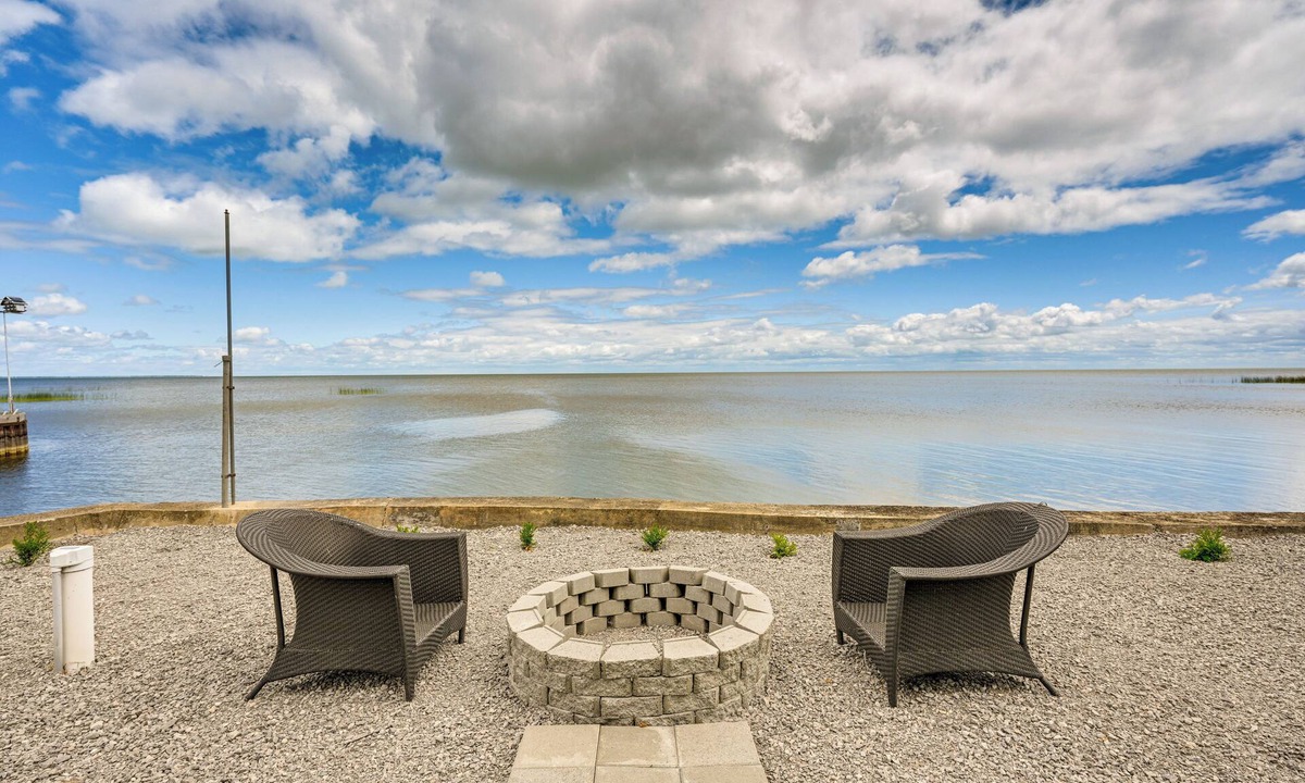 Standish Township House | Serene Lakefront Standish Home w/Fire Pit & Grill