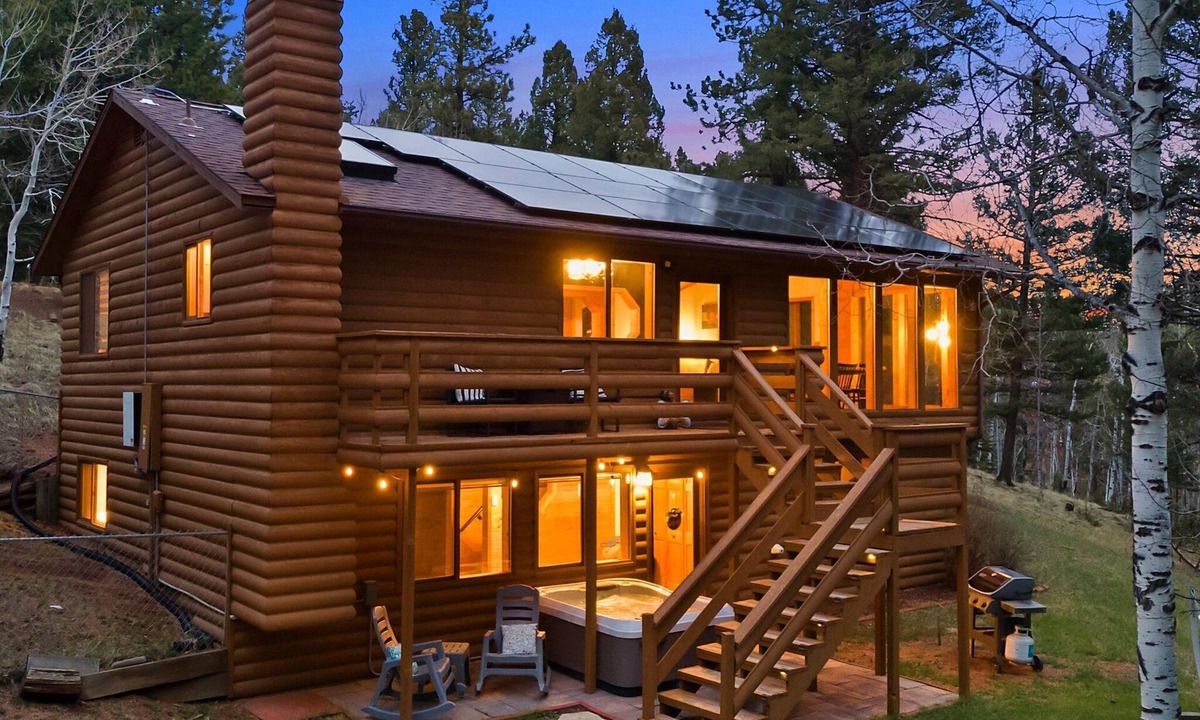 Spring Valley Cabin | Serene Mountain Cabin with Fun Arcade, Private Hot Tub & Forest Views, Sleep 6