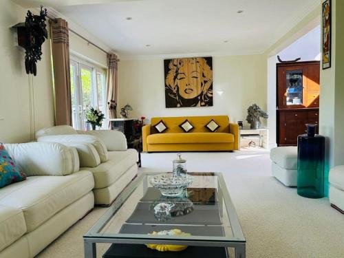 Staines House | Serene spacious room (double) in gorgeous bungalow on river near Thorpe park and Holloway University Egham
