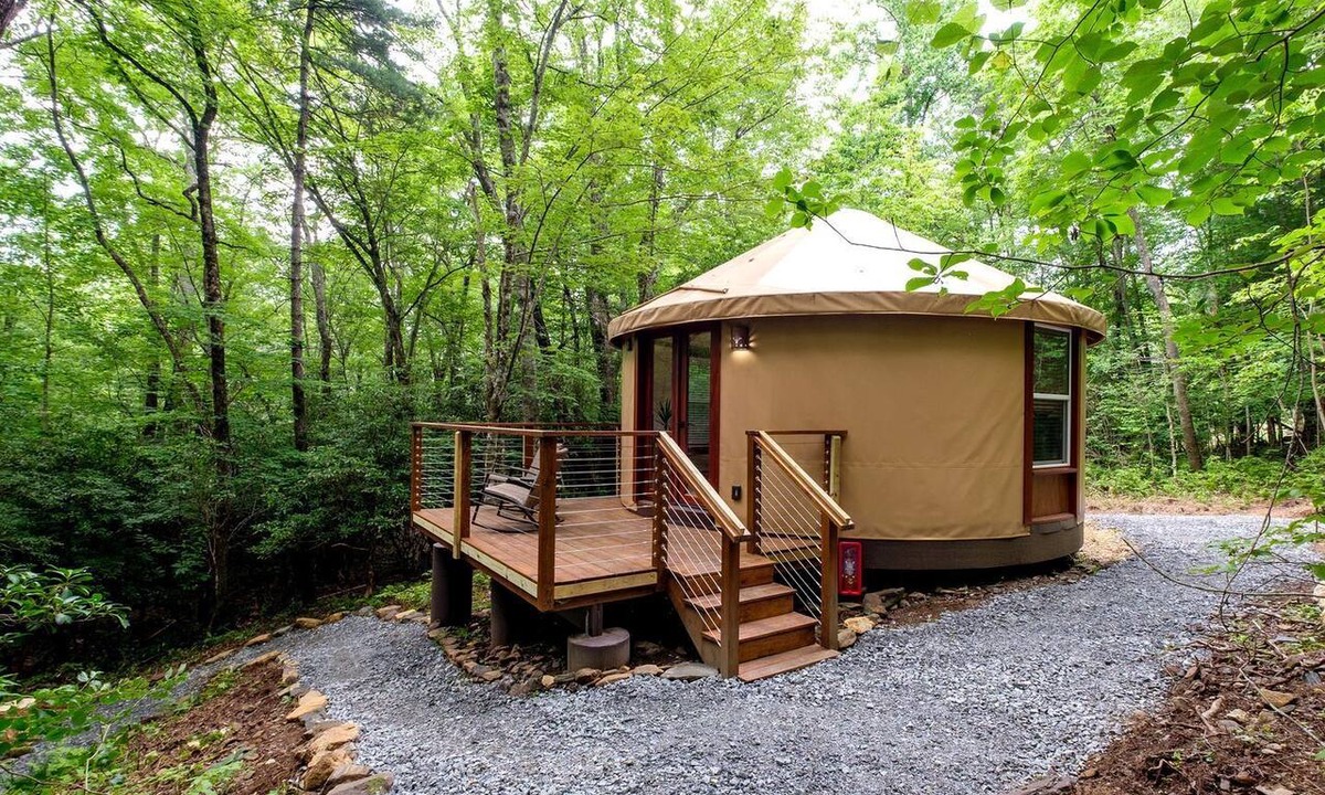 Balsam Grove RV Rental | Serene Yurt Retreat near Pisgah National Forest in North Carolina