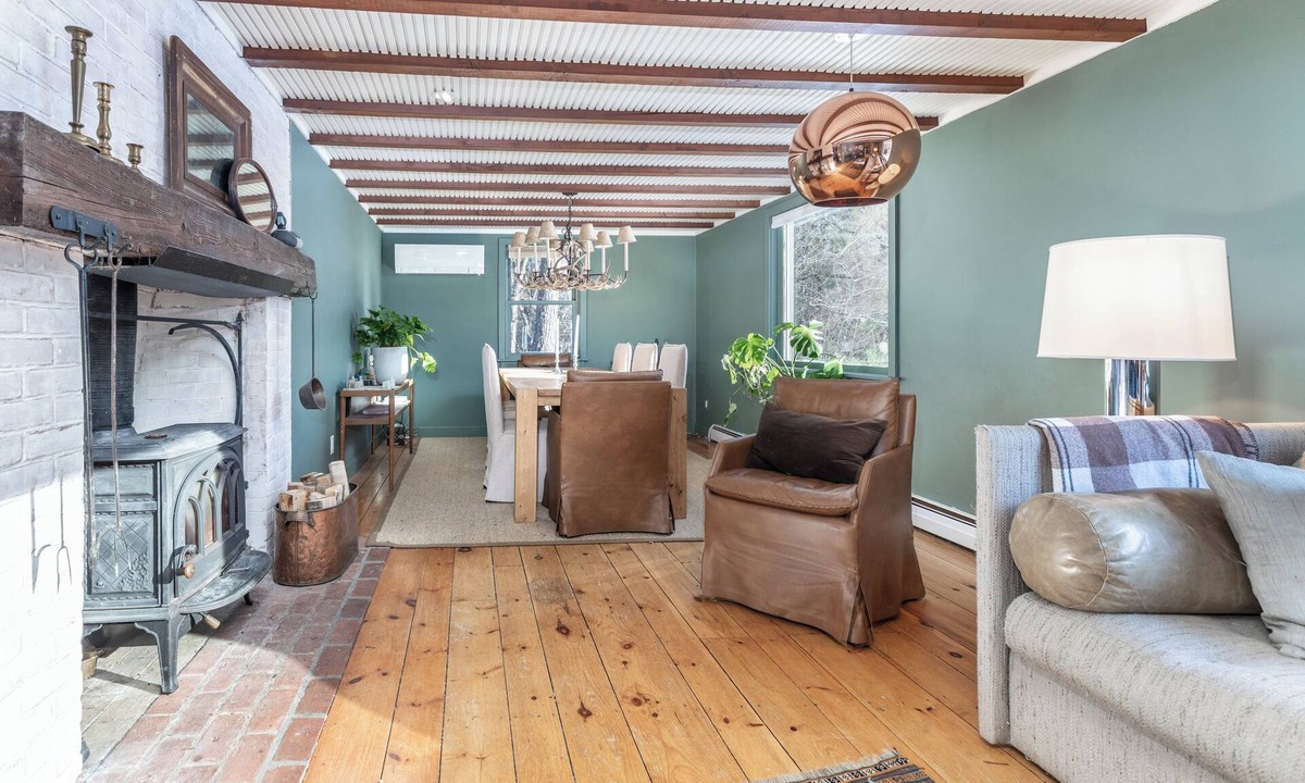 Williamsville House | Shagbark,A Rock River Retreat,3 BD+Den,2.5BA on 14.5 private acres in Newfane VT