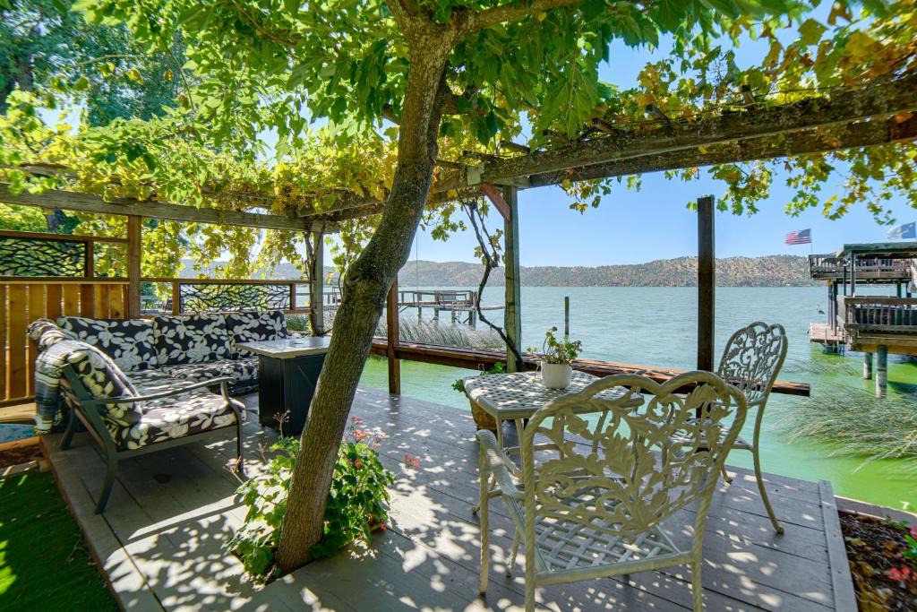 Lucerne House | Shared Boat Dock at Clear Lake Couple’s Retreat