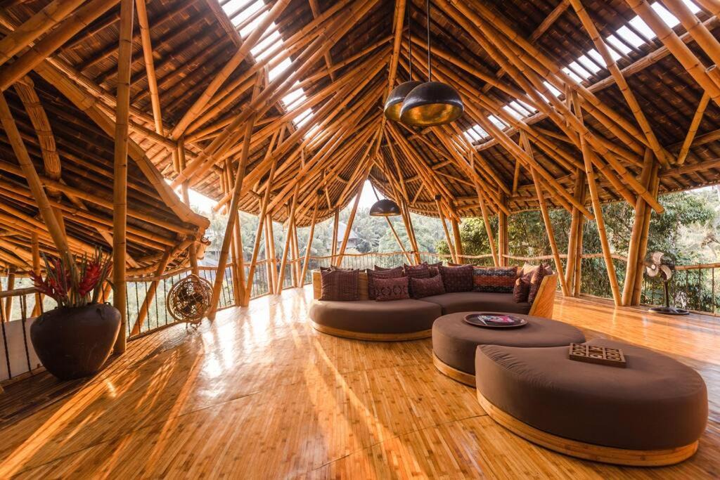 Abiansemal Villa | Sharma Springs 5 bds Luxurious Bamboo Mansion Pool