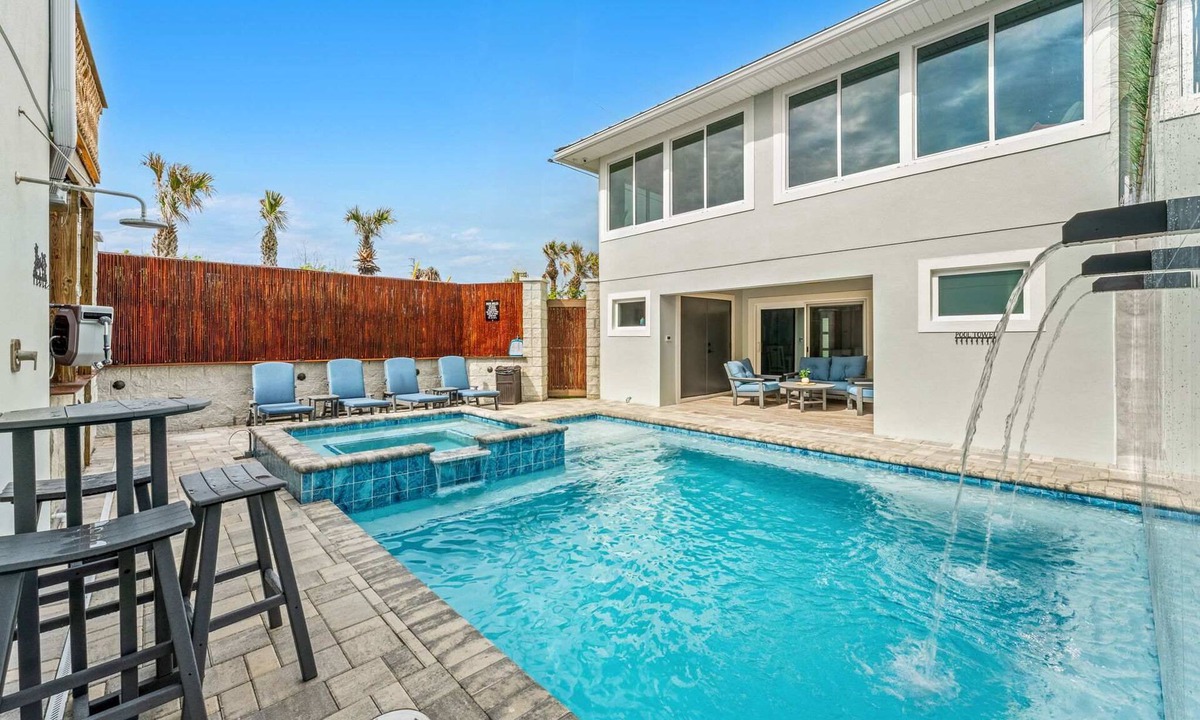 Atlantic Shores House | Shell Haven | Luxury Beachfront Villa | Heated Pool + Spa | Steps From The Sand