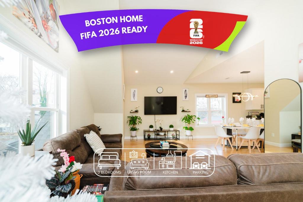 West Codman Hill - West Lower Mills Apartment | Sleek 3BR Boston - World Cup 2026 Escape - Near Franklin Park 60-3