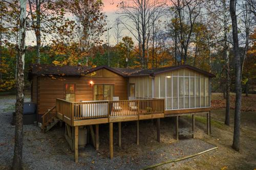 Berkeley Springs Ski Chalet | Sleepy Creek - Hot Tub, Pet Friendly, Creekside, Grill, Wifi, Fire Pit, Deck, Screen Porch, Family Friendly, Fishing, View, Games