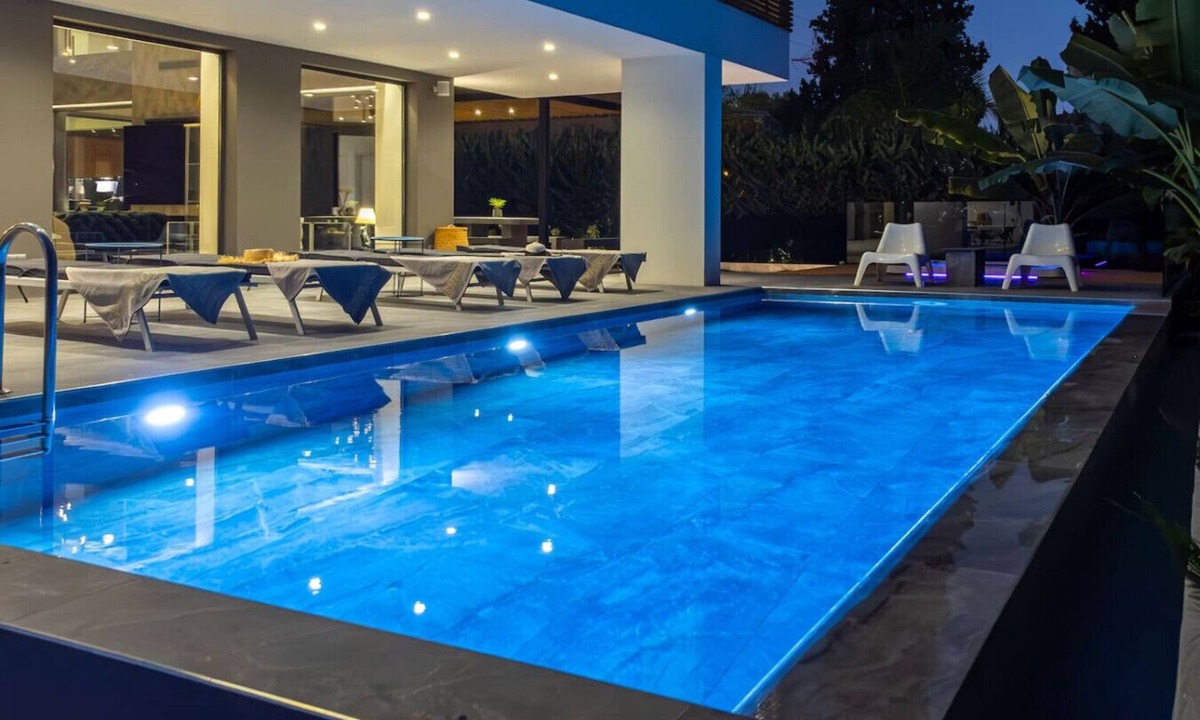 Potamos Villa | Smart, Luxury Villa with Jacuzzi, private pool, garden for relaxing getaway close to Corfu Town