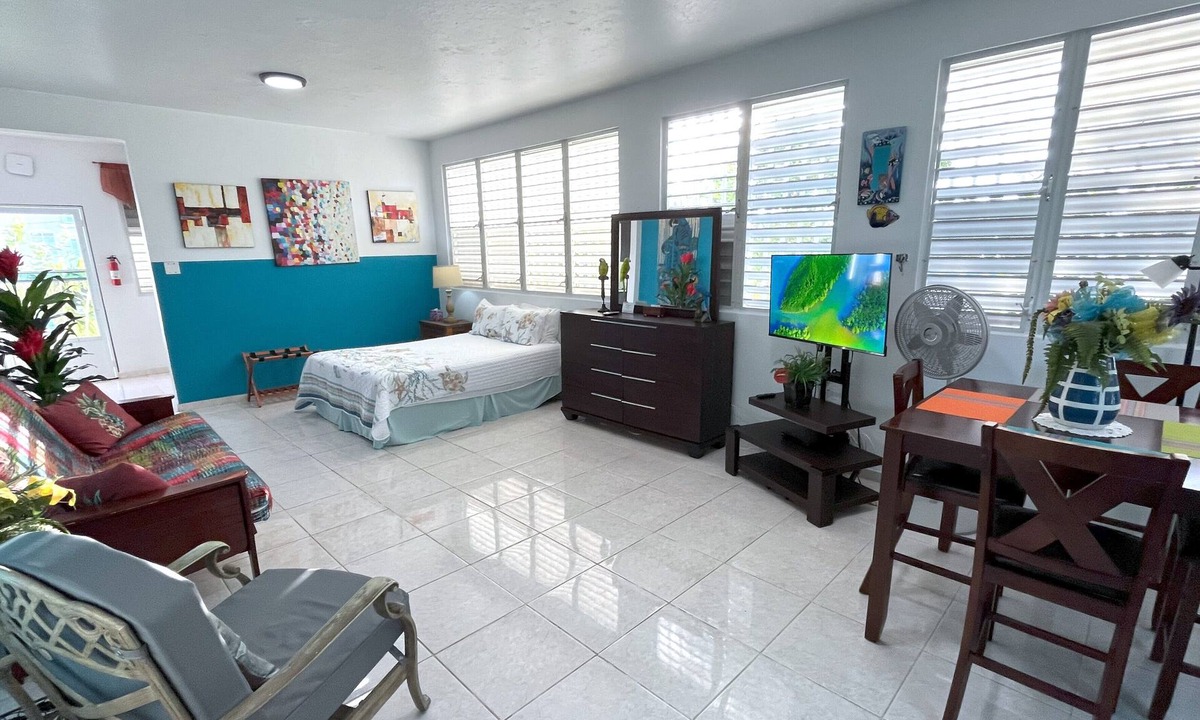 Aguadilla Apartment | Solar Powered Fully Air Conditioned Beautiful Studio Vacation Rental