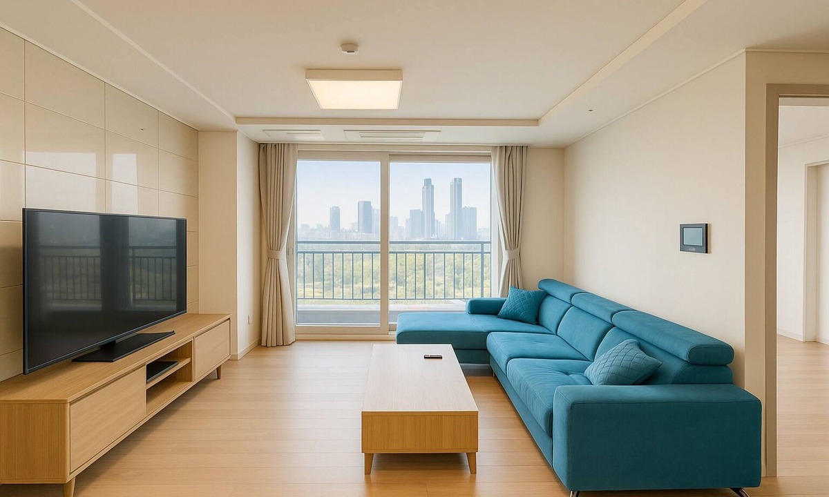 Songdo Apartment | Songdo Home13 | 2BR 60m2 | 2min to Hyundai outlet Triple st. | Free parking
