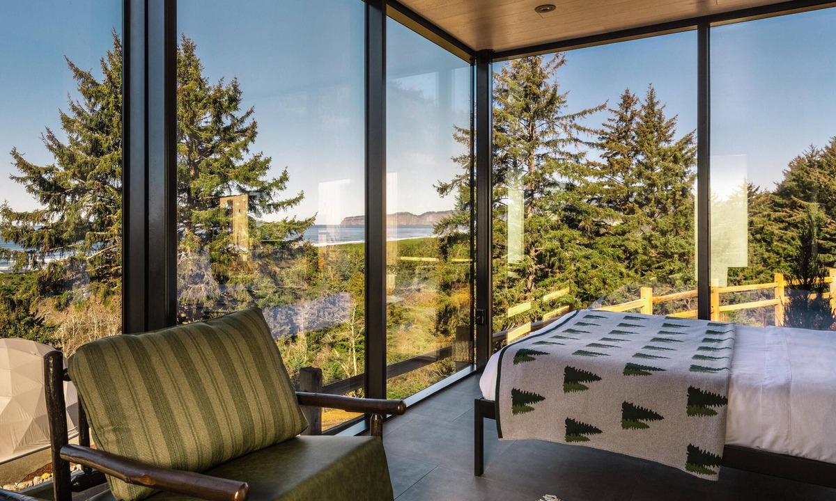 Tierra Del Mar Cabin | South Cape Mirror Cabin, Queen - Floor to Ceiling Expansive Views