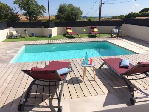 Autignac House | Spacieuse villa avec piscine garage et wifi