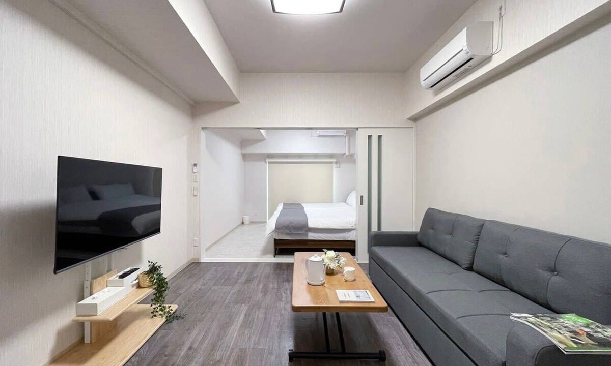 Hiroshima City Centre Apartment | Spacious 1BR Apt For 6 Ppl Great Location with room wifi