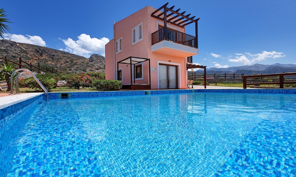 Milatos Villa | Spacious 3-Bedroom Pool Villa with sea and mountain views 47km from Heraklion(G)